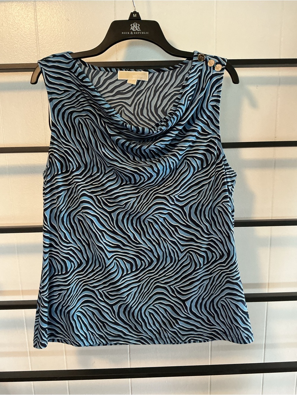 EUC Michael Kors Sleeveless Women’s Size Large Sleeveless Top, Cowl Neck, B27